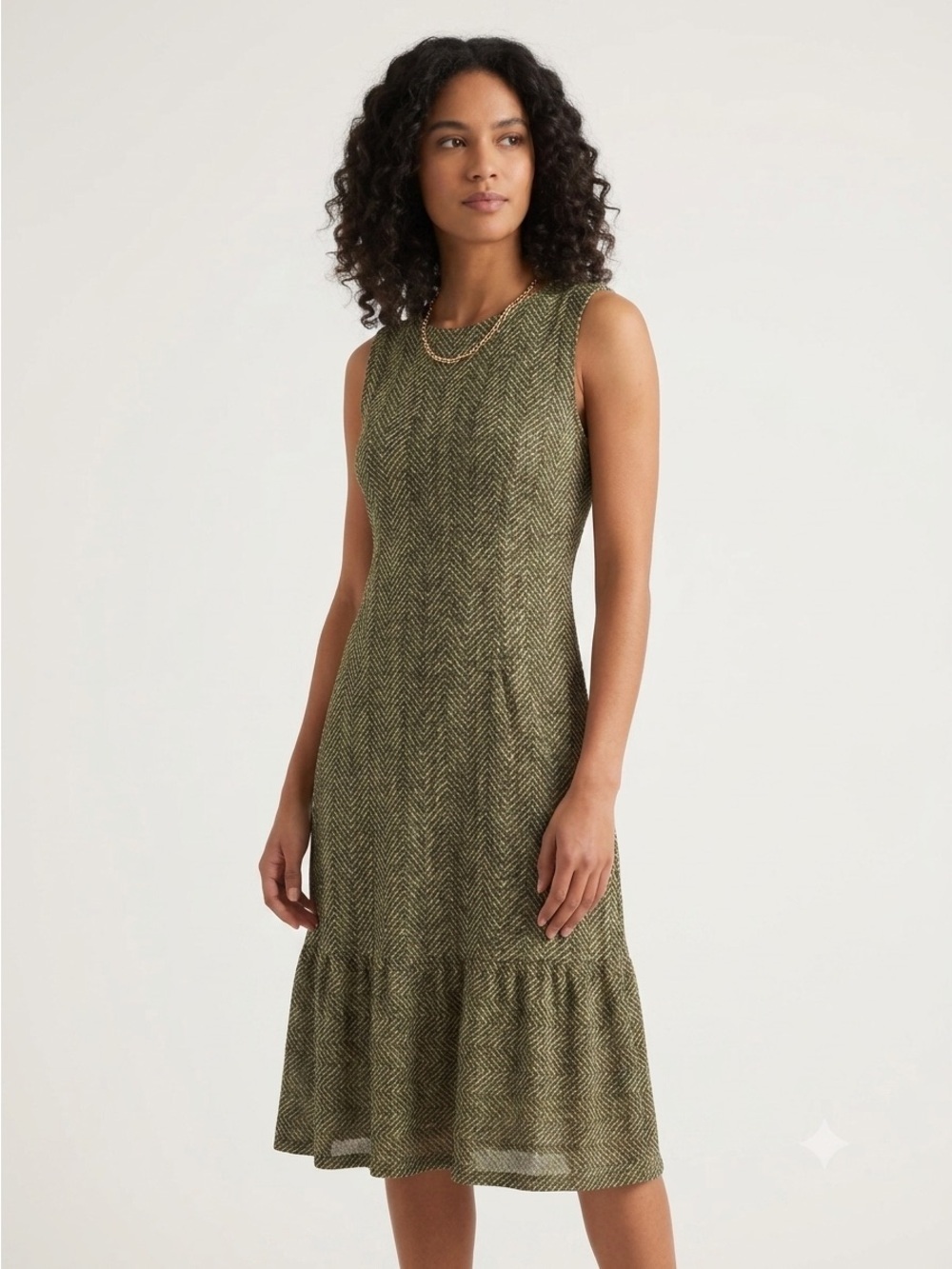 Michael Kors NWT Made In Italy Chocolate Printed Dress Size 12  high end luxury